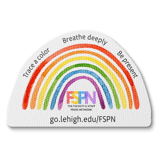 Sensory Watercolor Rainbow Breathing Sticker - Custom Logo 3"