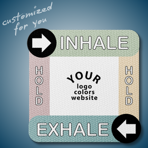 Textured Breathing Square Sticker - Custom Logo 3