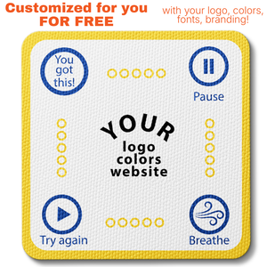 Sensory Pause Box Breathing Sticker - Custom Logo 3"