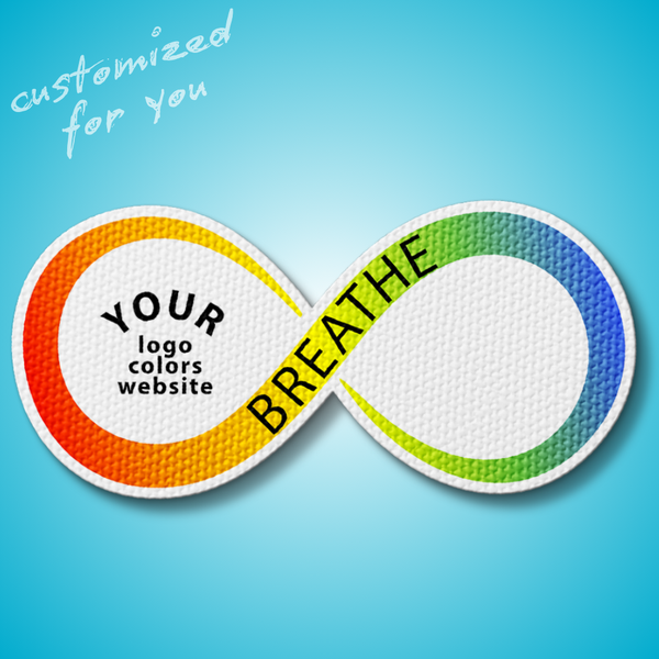 Textured Infinity Breathing Sticker - Custom Logo 3"