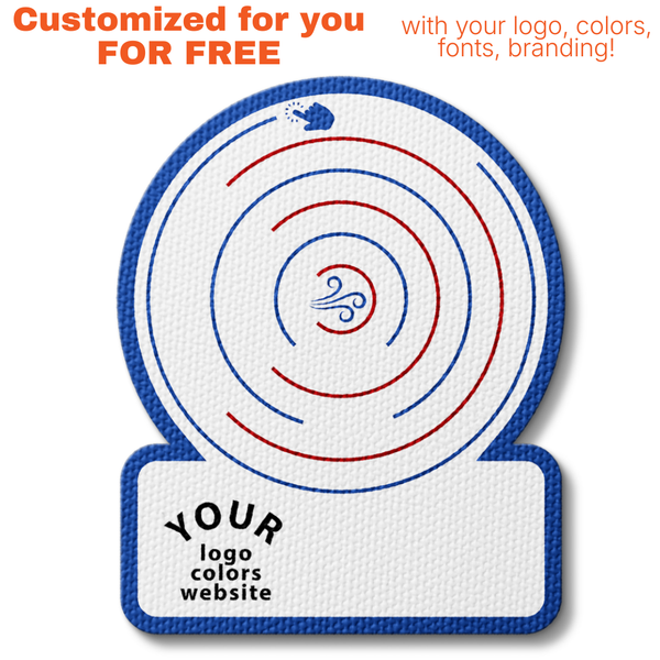 Sensory Circle Maze Fidget Sticker - Custom Logo 3"