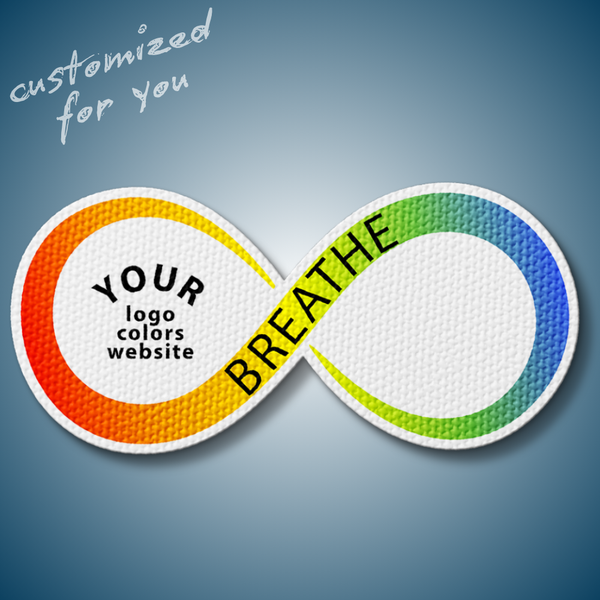 Textured Infinity Breathing Sticker - Custom Logo 3"