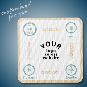 Sensory Pause Box Breathing Sticker - Custom Logo 3"