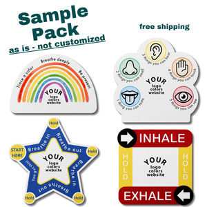 Sample Pack: Textured Sensory Stickers (4 Designs)