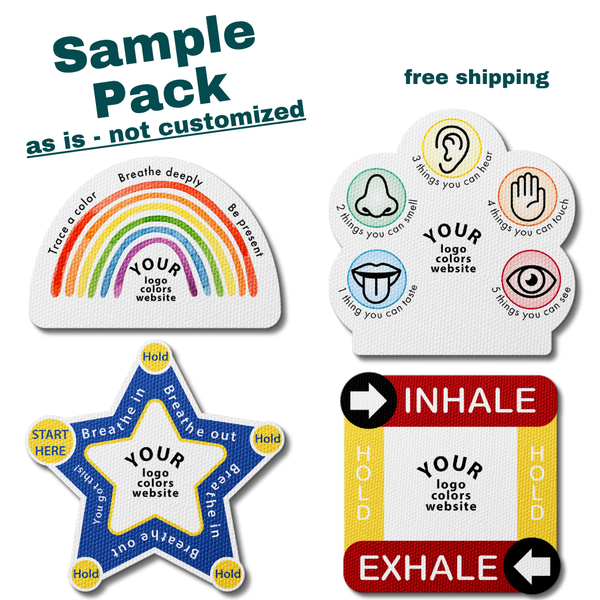 Sample Pack: Textured Sensory Stickers (4 Designs)