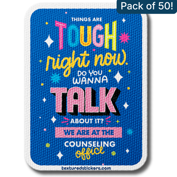 Do You Wanna Talk About It – Textured Encouragement Sticker