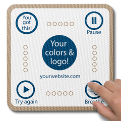 Sensory Pause Box Breathing Sticker - Custom Logo 3"