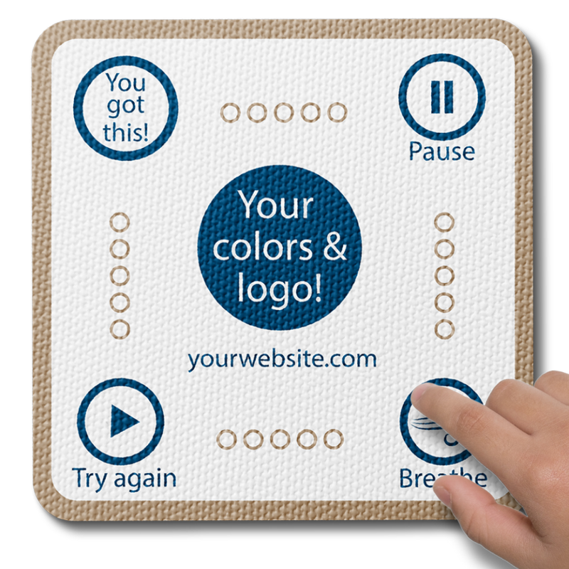 Sensory Pause Box Breathing Sticker - Custom Logo 3"