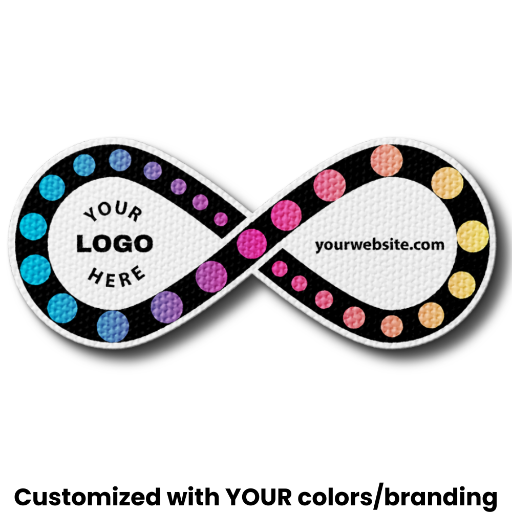 Fidget Infinity Sticker - Custom Logo 3"