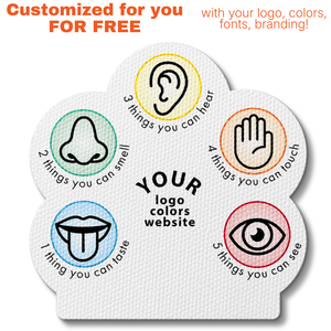 Tactile Five Senses Sticker - Custom Logo 3"
