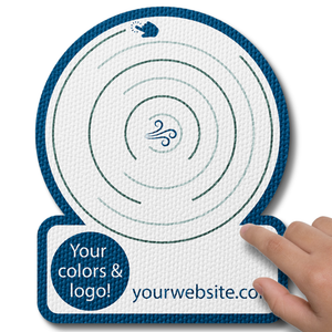 Sensory Circle Maze Fidget Sticker - Custom Logo 3"