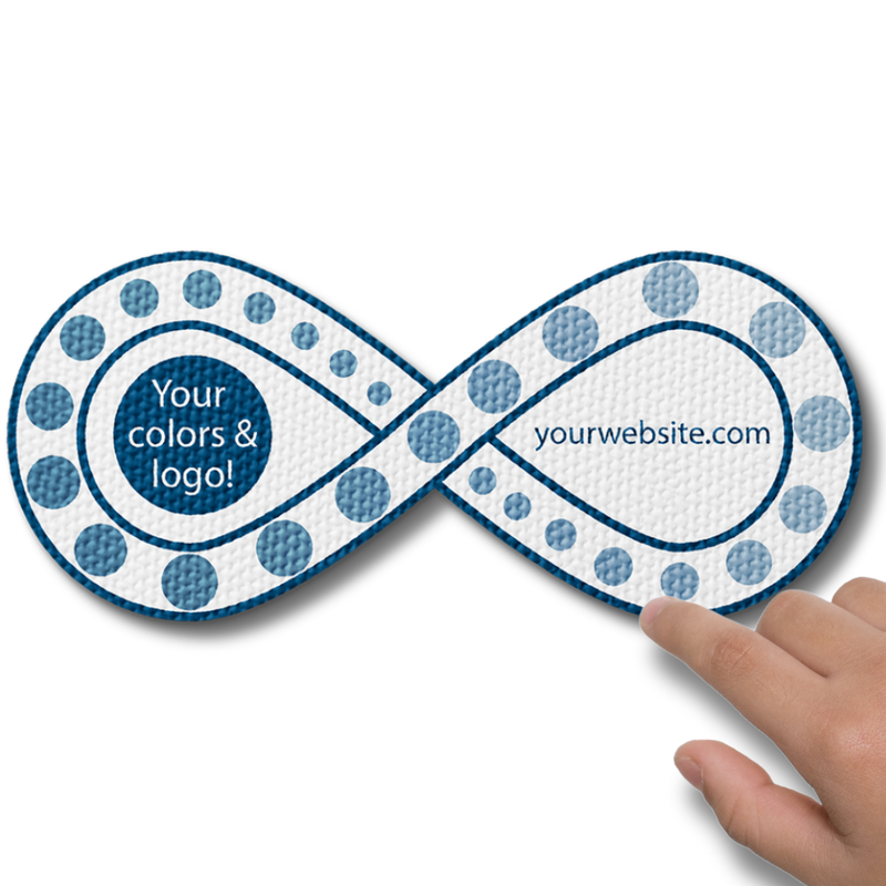 Infinity Textured Sticker Fidget Infinity Sticker - Custom Logo 3