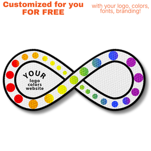 Fidget Infinity Sticker - Custom Logo 3"