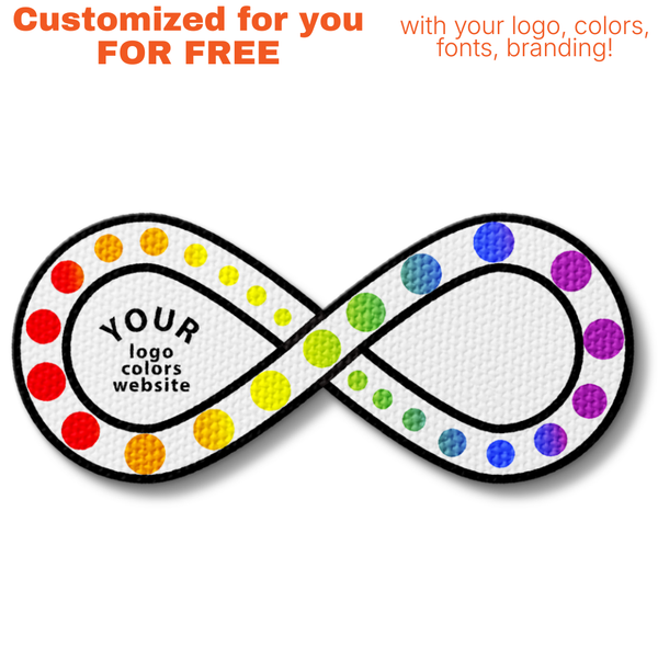 Fidget Infinity Sticker - Custom Logo 3"