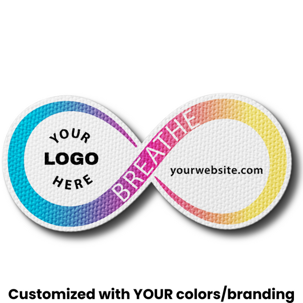 Textured Infinity Breathing Sticker - Custom Logo 3"