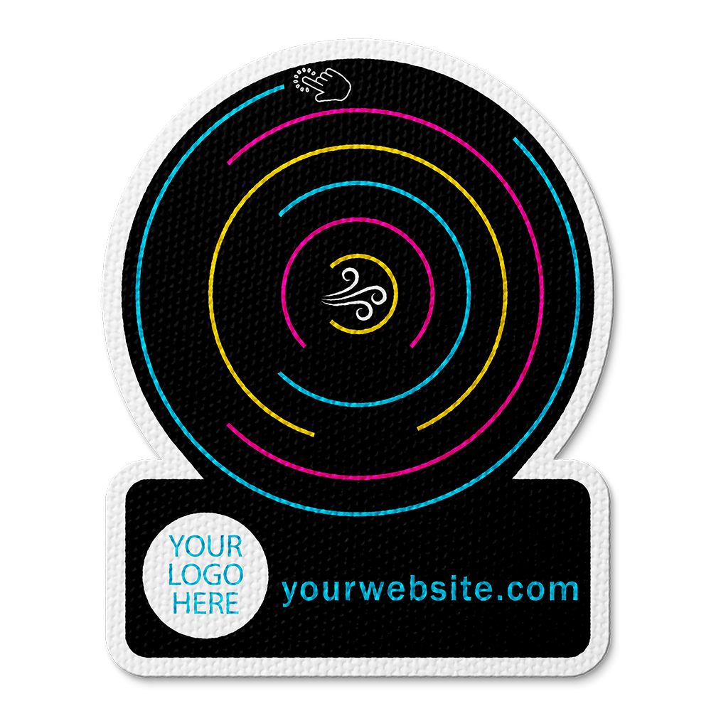 Sensory Circle Maze Fidget Sticker - Custom Logo 3"