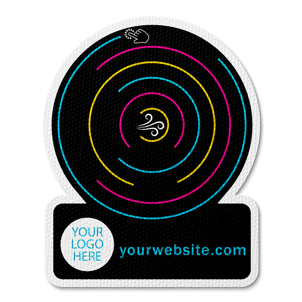 Sensory Circle Maze Fidget Sticker - Custom Logo 3"