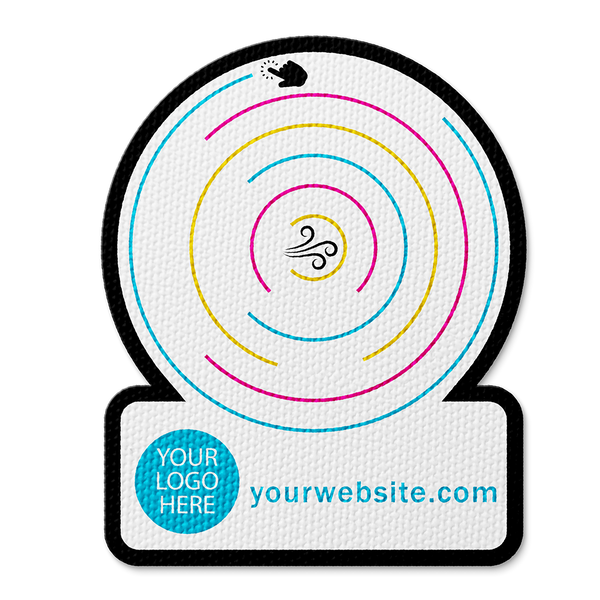 Sensory Circle Maze Fidget Sticker - Custom Logo 3"