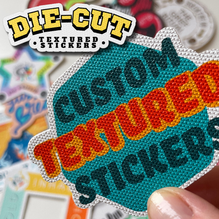 Textured Sticker Designs Bulk Textured Stickers | Custom Sensory & Fidget Stickers for B2B