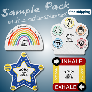 Sample Pack: Textured Sensory Stickers (4 Designs)