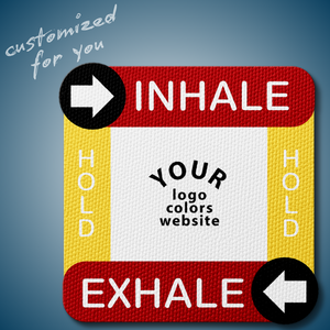 Textured Breathing Square Sticker - Custom Logo 3