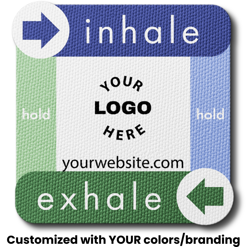 Textured Breathing Square Sticker - Custom Logo 3