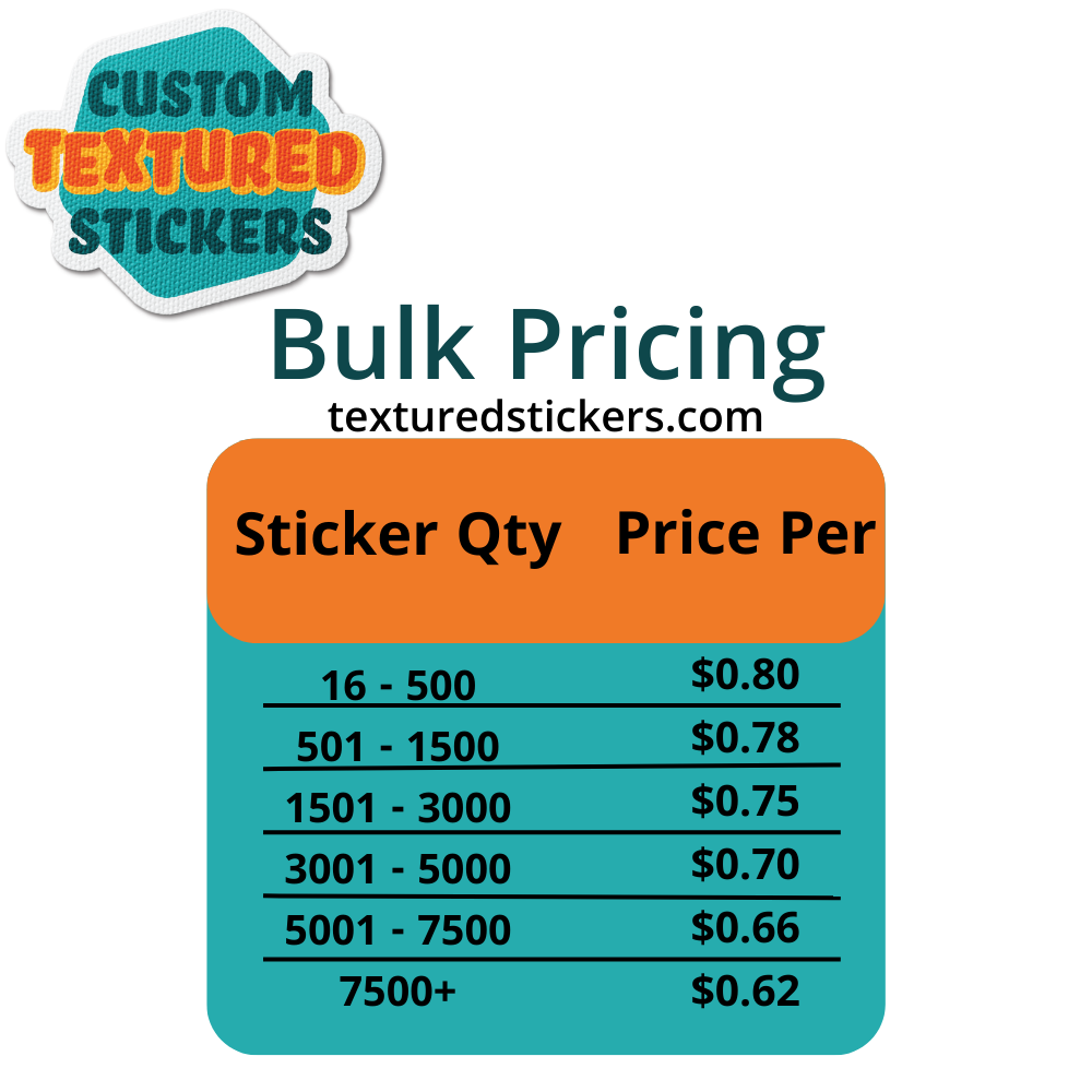 📌We can print your own design!📌 – Custom Textured Stickers
