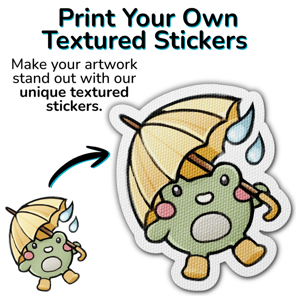 Print Your Design - Die-Cut Sensory Textured Stickers