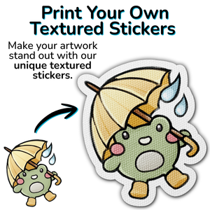 Print Your Design - Die-Cut Sensory Textured Stickers
