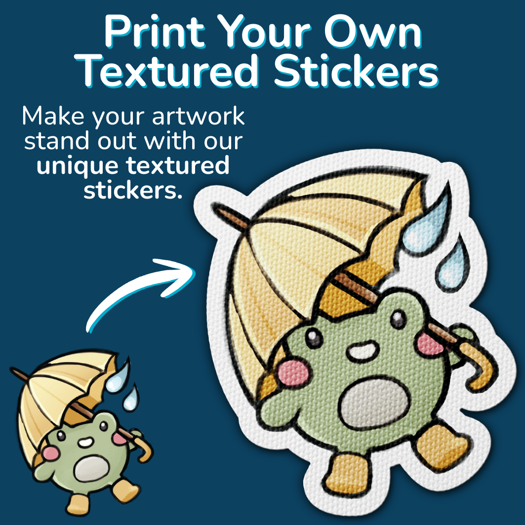 Textured Sticker Designs Bulk Printer for Custom Textured Stickers, Sensory and Fidget Stickers