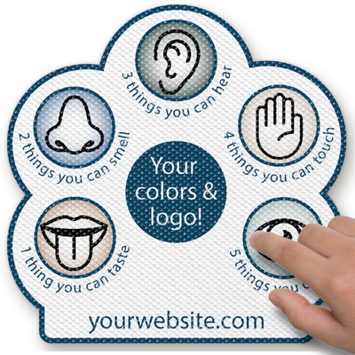 Tactile Five Senses Sticker - Custom Logo 3"