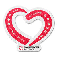 Momentous Institute Sensory Sticker Textured Die Cut Red Heart with Breathing design