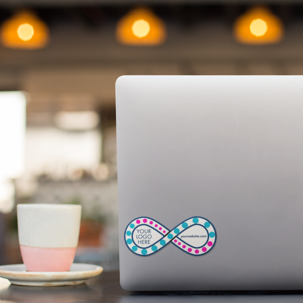 Fidget Infinity Sticker - Custom Logo 3"