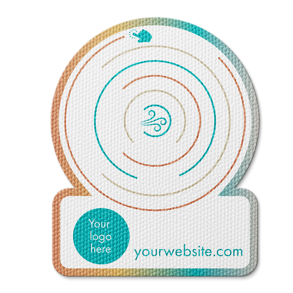 Sensory Circle Maze Fidget Sticker - Custom Logo 3"