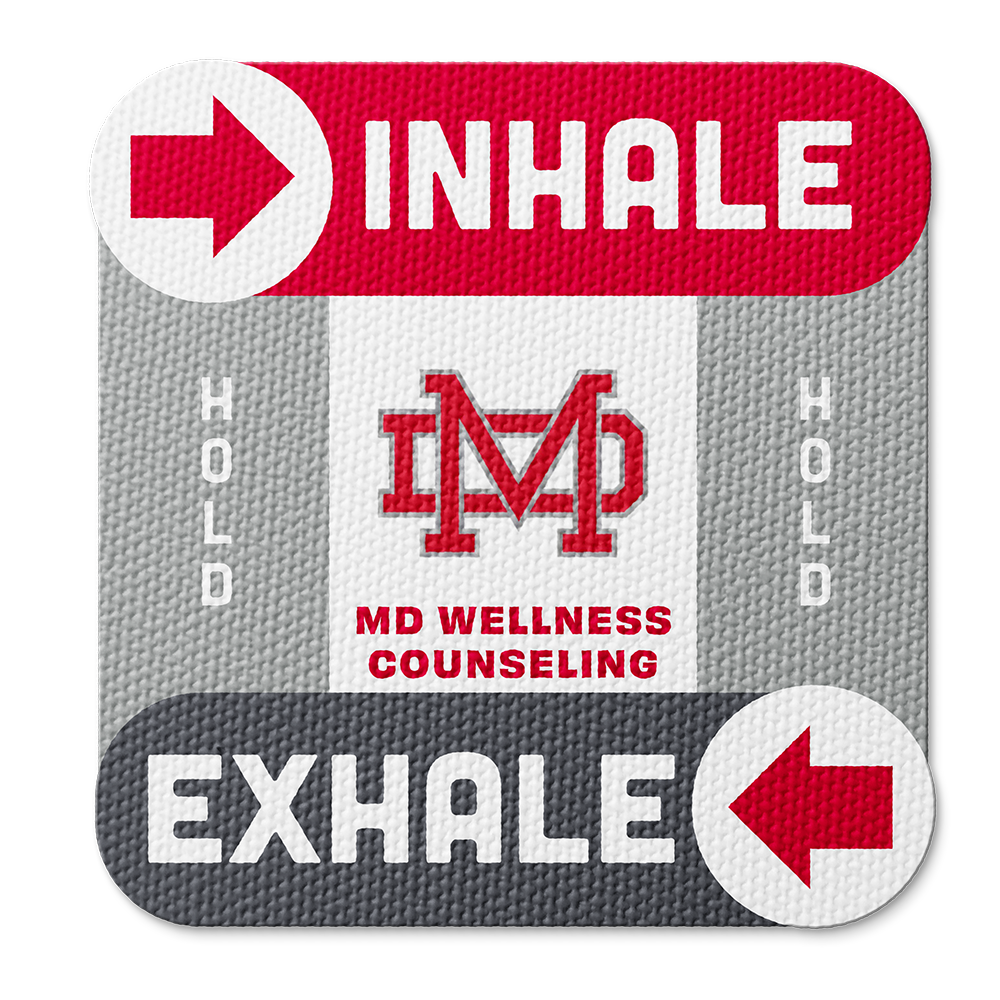 Textured Breathing Square Sticker - Custom Logo 3