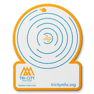 Sensory Circle Maze Fidget Sticker - Custom Logo 3"