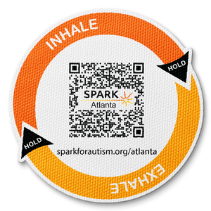 Tactile Breathing Circle FIdget Sticker - Custom Logo 3"