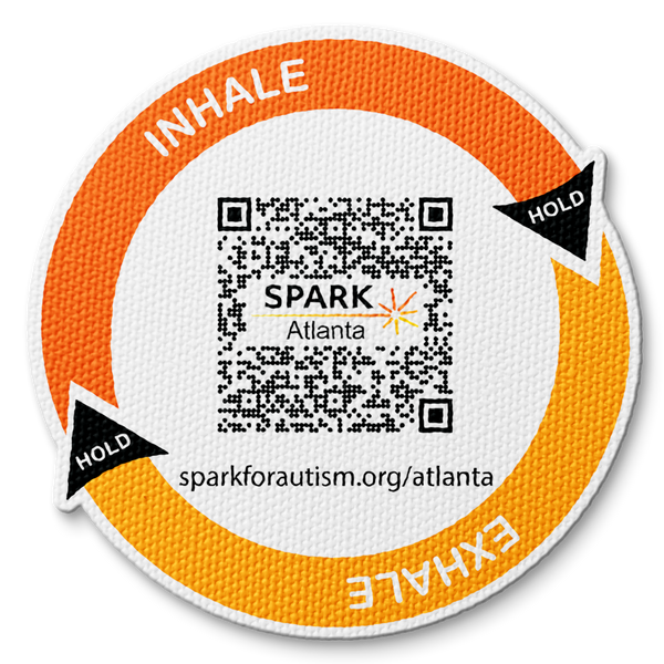 Tactile Breathing Circle FIdget Sticker - Custom Logo 3"
