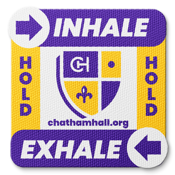 Textured Breathing Square Sticker - Custom Logo 3