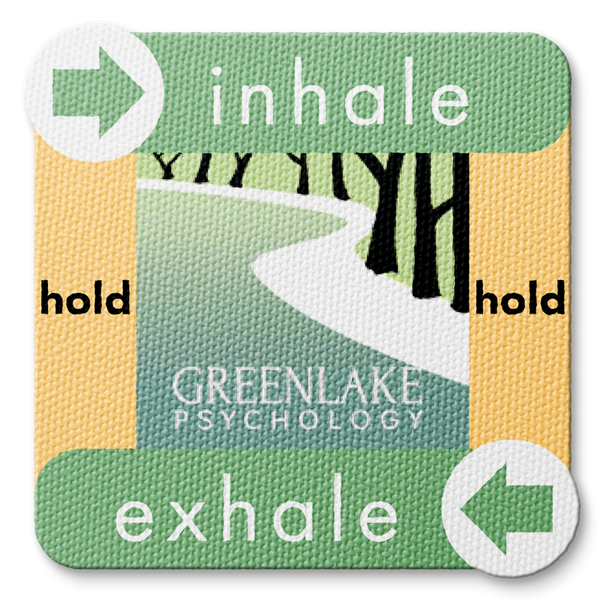 Textured Breathing Square Sticker - Custom Logo 3