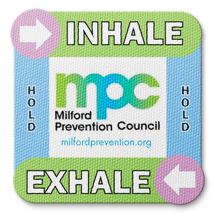 Textured Breathing Square Sticker - Custom Logo 3