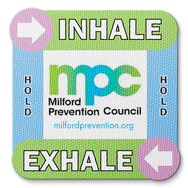 Textured Breathing Square Sticker - Custom Logo 3