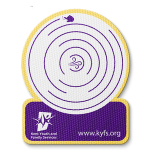 Sensory Circle Maze Fidget Sticker - Custom Logo 3"