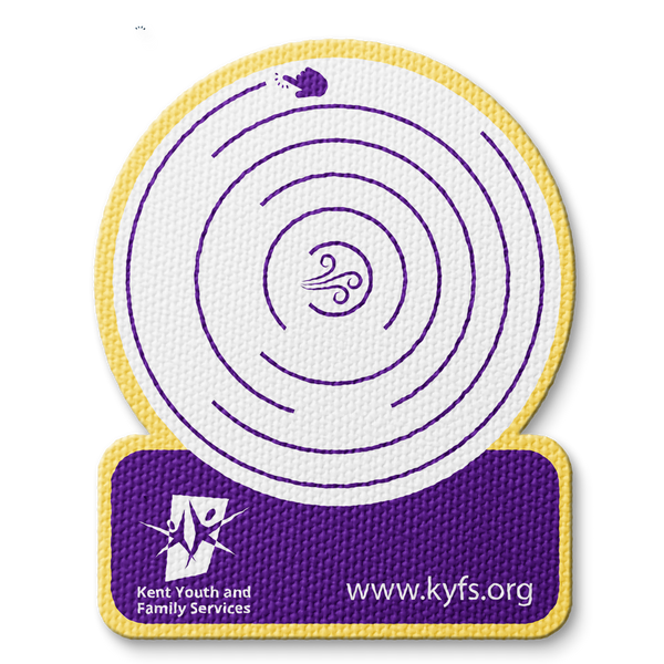 Sensory Circle Maze Fidget Sticker - Custom Logo 3"