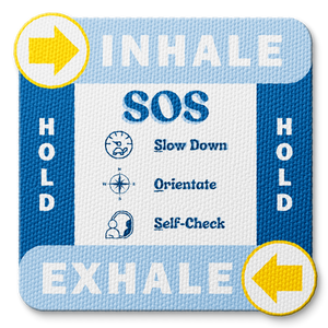 Textured Breathing Square Sticker - Custom Logo 3