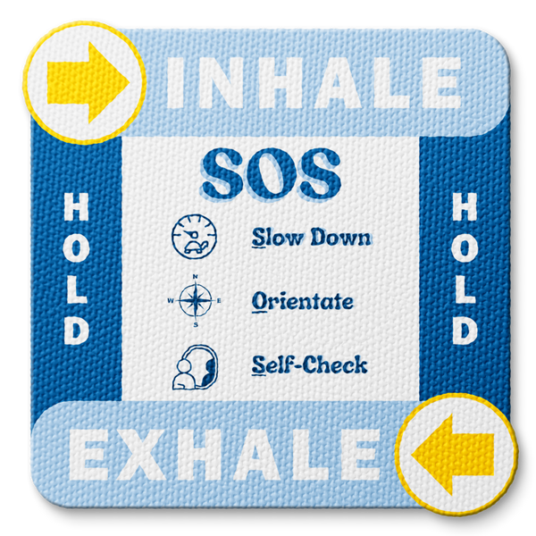 Textured Breathing Square Sticker - Custom Logo 3