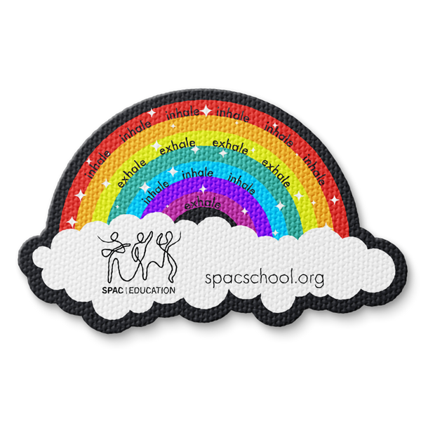 Sensory Rainbow Breathing Sticker - Custom Logo 3"