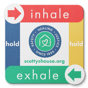 Textured Breathing Square Sticker - Custom Logo 3