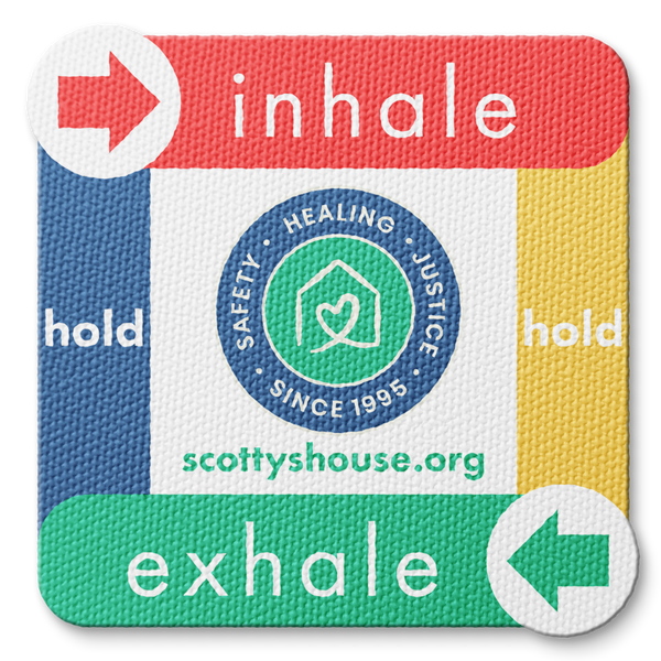 Textured Breathing Square Sticker - Custom Logo 3