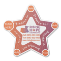 Textured Breathing Star Sticker - Custom Logo 3"